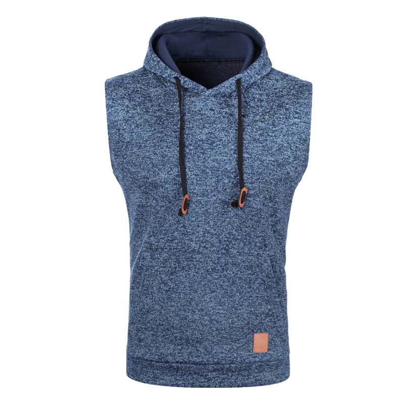 Autumn Winter Fashion Waistcoat Men Fleece Sweater Vest Male Casual Jumpers Sleeveless Knitwear Hooded Knit Vest Man Clothing 250219