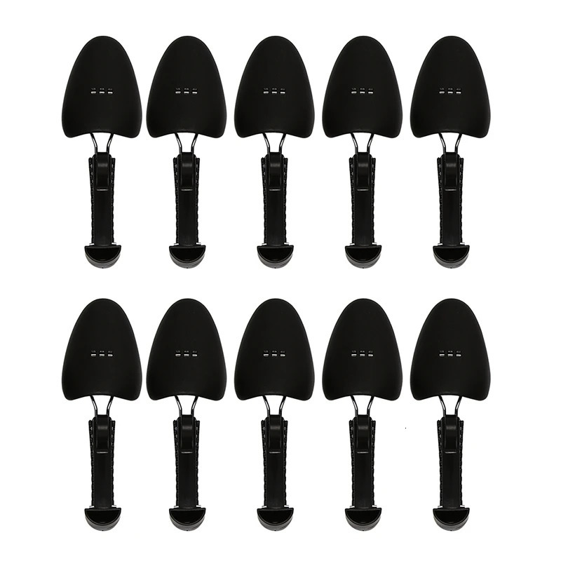 5 Pairs Practical Plastic Adjustable Length Men Shoe Tree Stretcher Boot Holder Organizers Black 250219