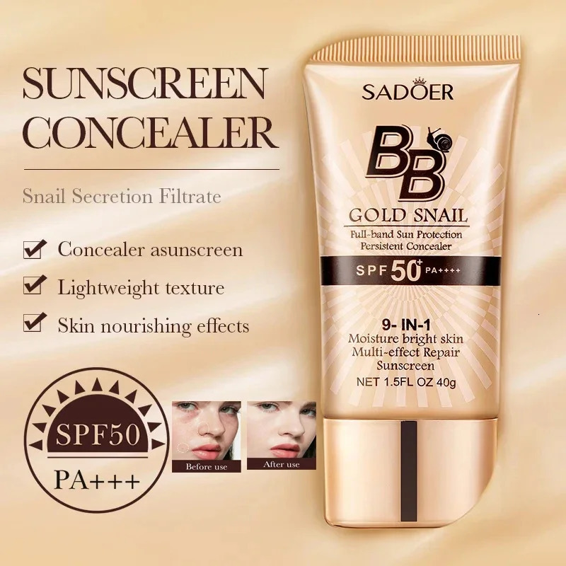 Oil control matte BB cream liquid base waterproof and durable full coverage acne spots dark round concealer makeup 250217