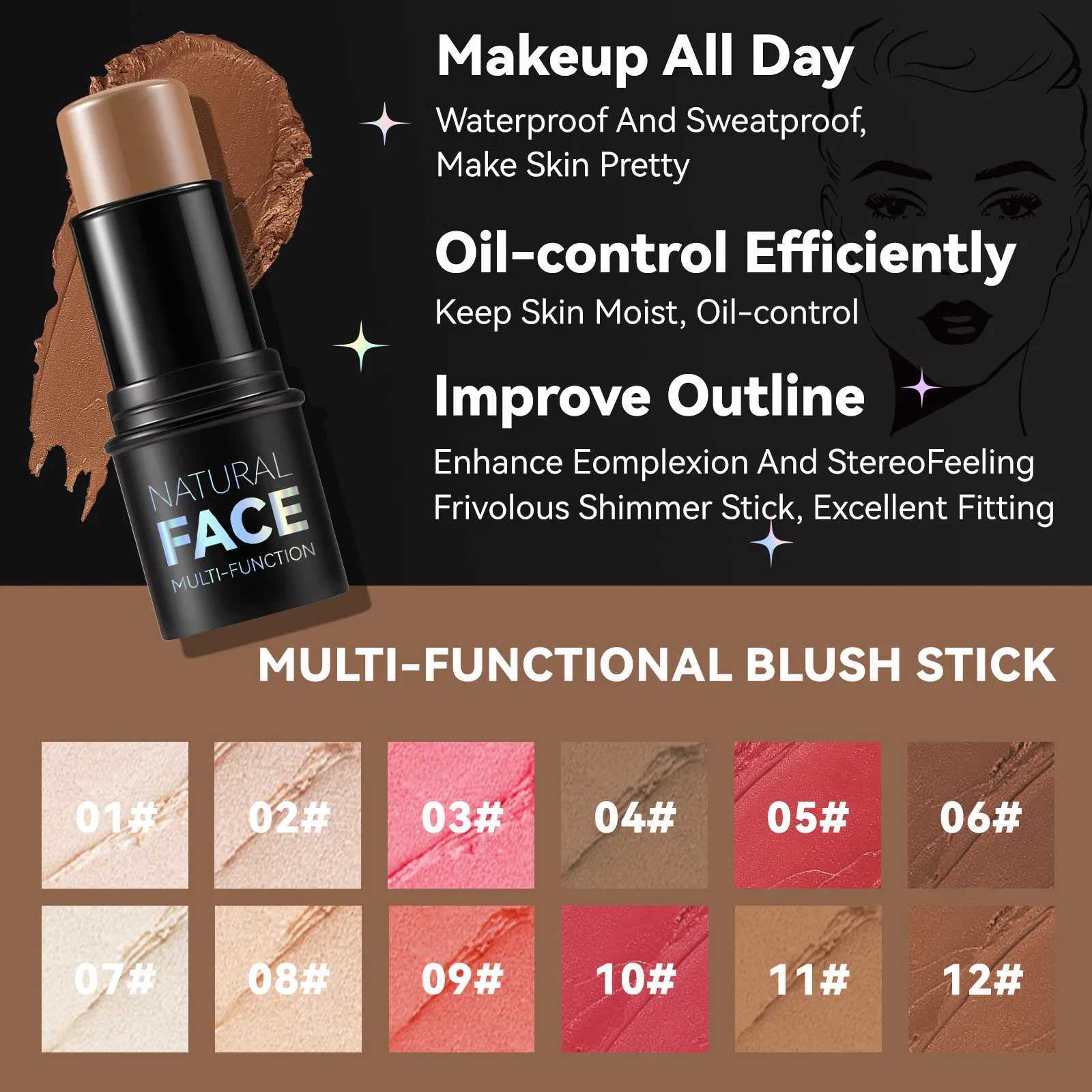 Magic B Bar Cheek Lip Color Moisturizing B Bar Silk Bright B Cream Makeup Tube Matte ContourW250220