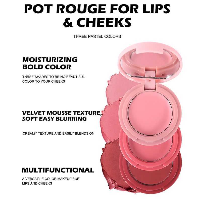 3-in-1 Matte Natural B Cream Lasting Face Bright Red Velvet lipstick Korean eye shadow MakeupW250220
