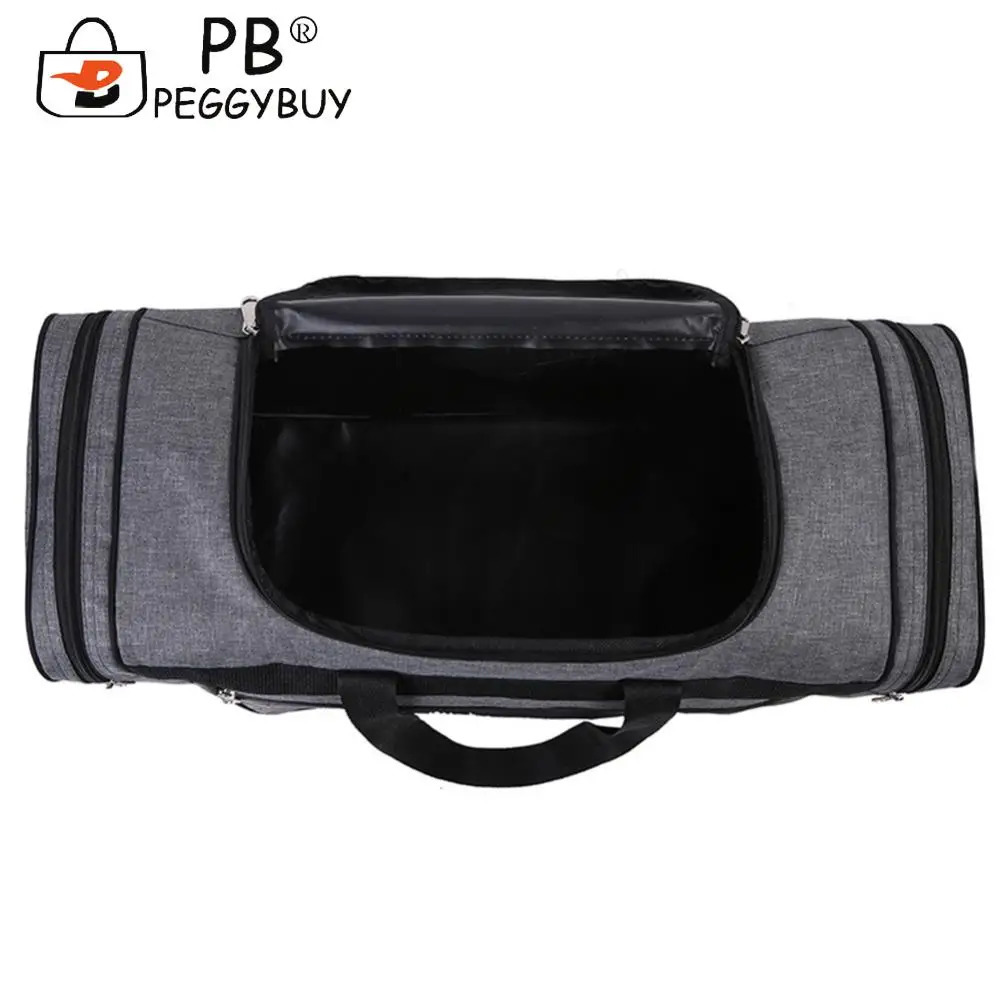 Oxford Dry Wet Separation Bags Waterproof Fitness Training Bag Multifunctional Wear-resistant Side Zippers for Outdoor Football 250214
