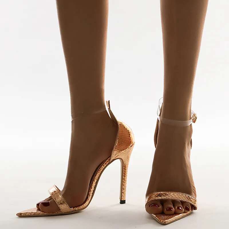 Pump Sandals Women Dress Sexy S Summer Shoes Snake Decoration High Heels Shoe Heel