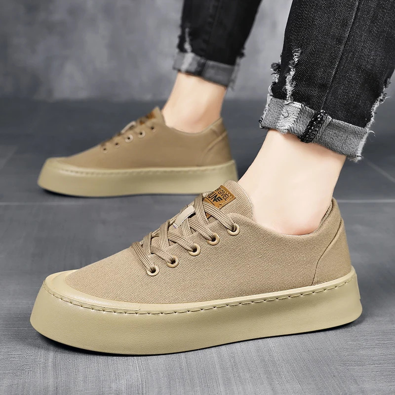 Mens breathable running outdoor casual shoes Comfortable walking sneakers mens Breathable canvas 250219