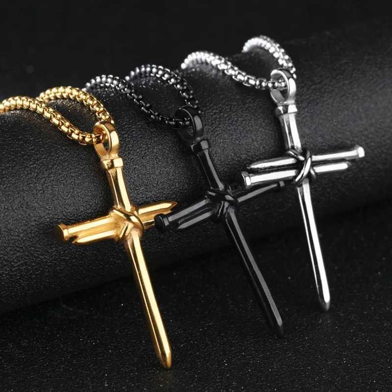 Hot Fashion Christian Bible Prayer Cross Pendant Men Necklace Charming Gifts JewelryXJ250219