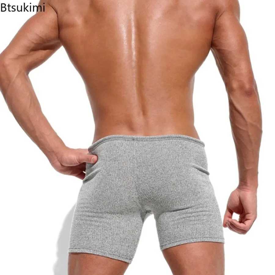 Summer fashion Pinstripe mens solid casual shorts ultra-thin pull rod sports and fitness shorts mens beach holiday surfing shorts X250220