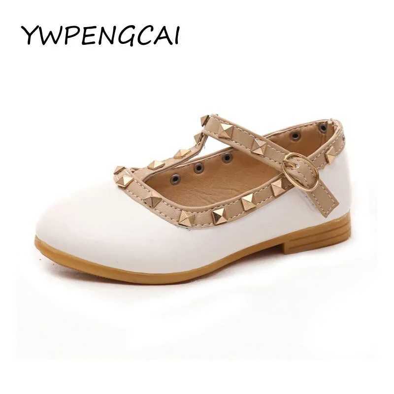 Size 21-36 Girls Shoes Princess Flats Shoes For Girls Soft Shiny PU Leather Toddler Girl Shoes X250220