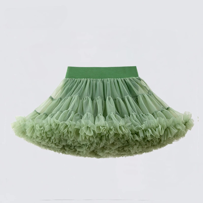 Lush Small Baby Girls Tutu Skirt for Kids Children Puffy Tulle Skirts for Girl born Party Princess Girl Clothes 1-15 Yrs B062 250220