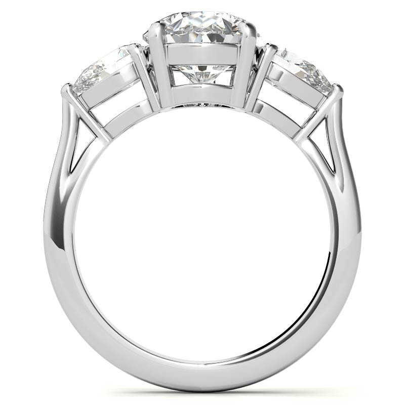 AAA Gems Classic 14k 18k Moissanite Jewelry Engagement Wedding Ring 2ct Moissanite Diamond Ring