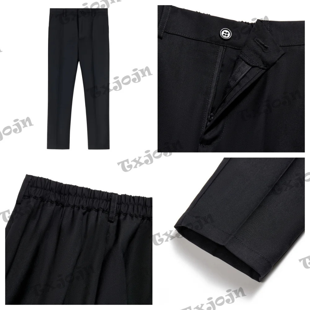 Formal Boys Slim Fit Suit For Piano Performance Contest Classic White 4 Pieces Blazer Vest Pants Bow Tie Wedding Birthday Party 250219