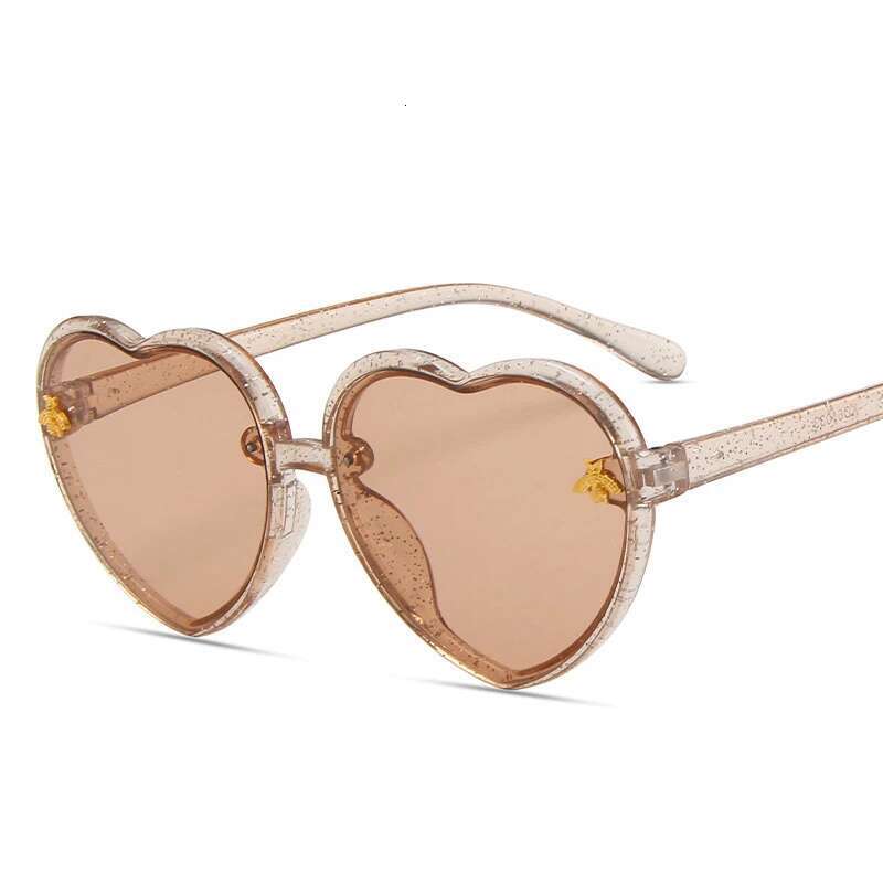 Ddmyshoesvip Children Sunglasses Little Bee Sunglasses Boys Girls Heart Shape Cartoon Sunshade Glasses Anti UV Party Gift