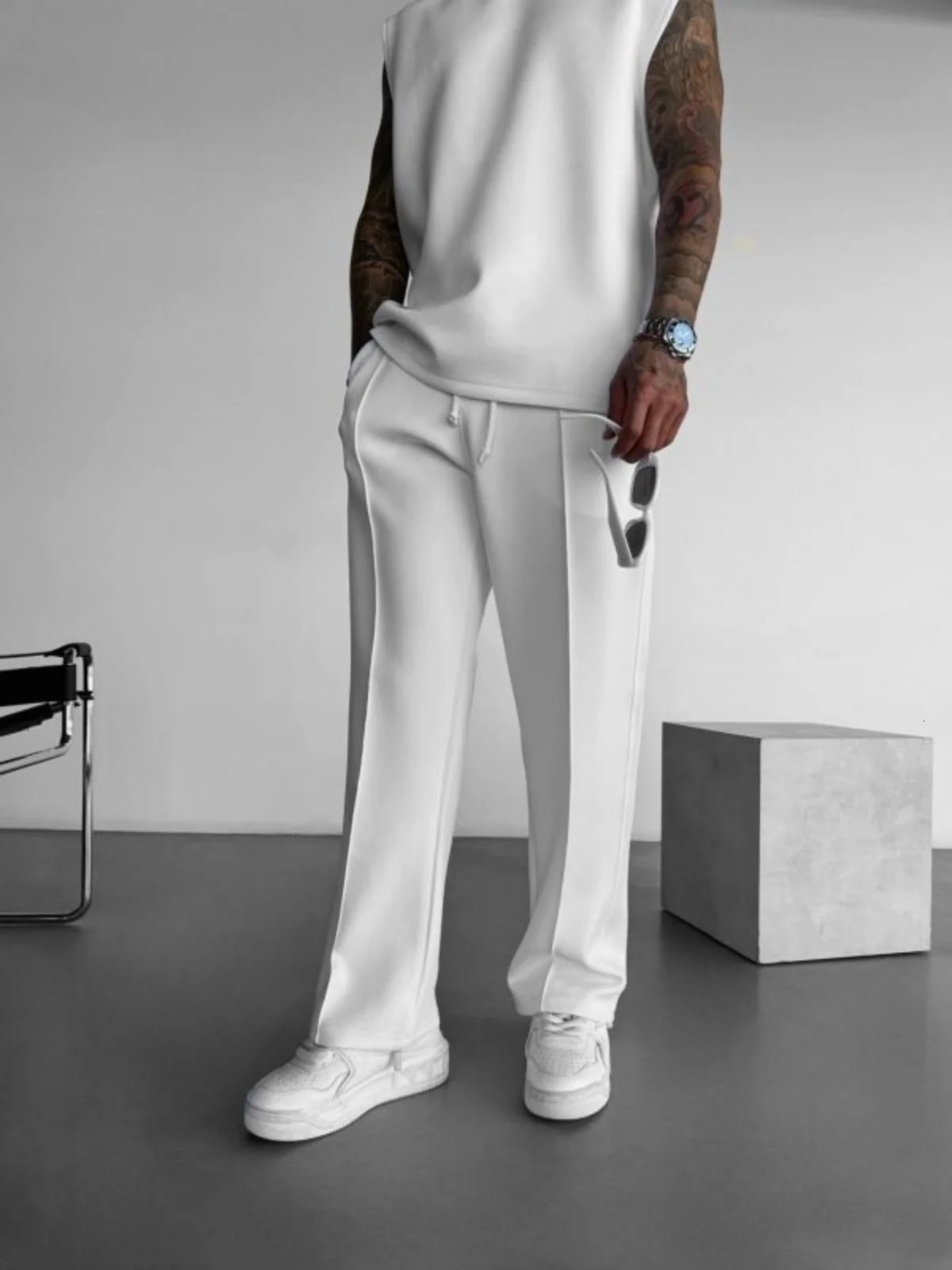 Mens spring and summer business fashion color pocket casual pants suitable for travel shopping casual pants 250220