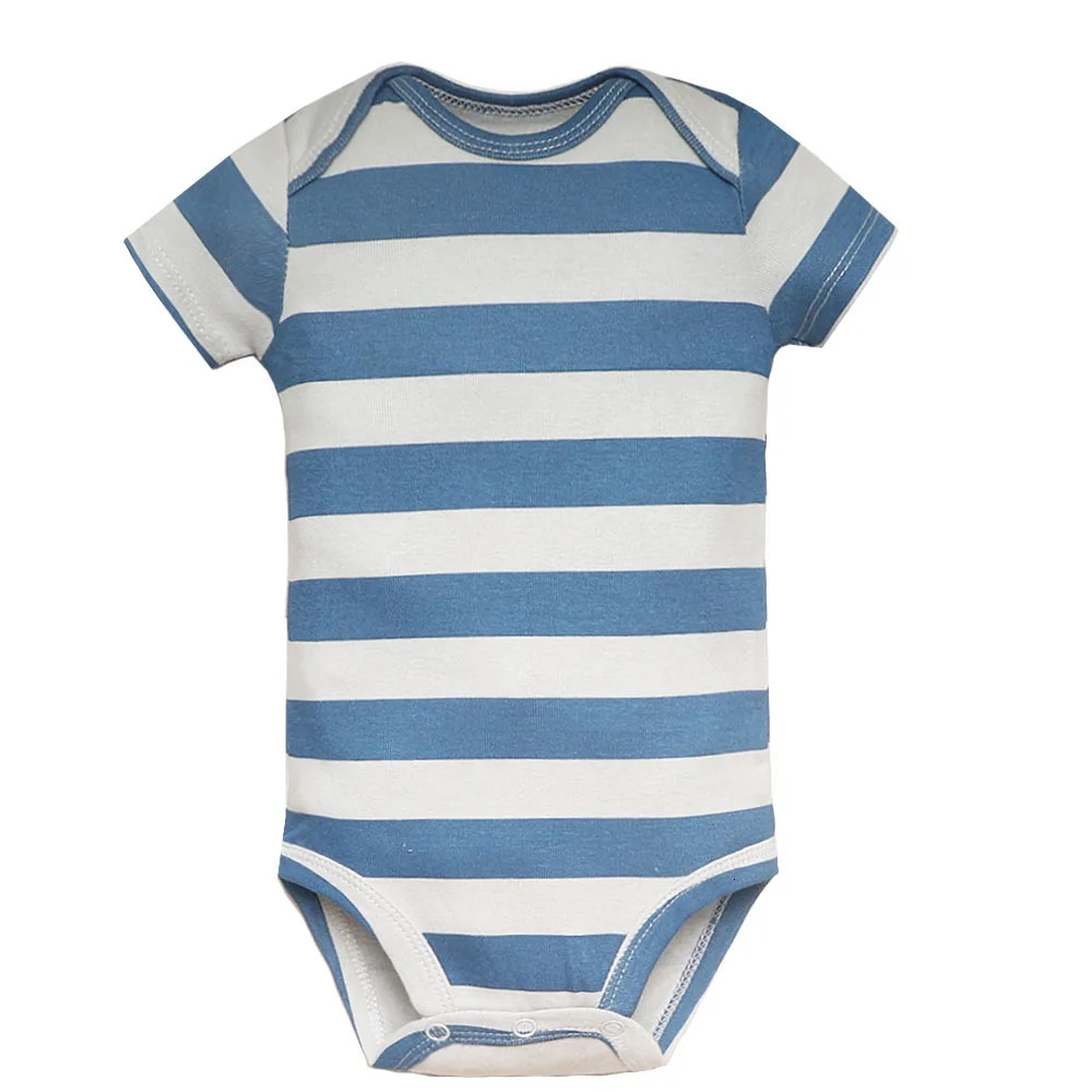 5PCS/Lot born 100% Cotton Baby Boy Girl Clothes Short Sleeve Soft Baby Bodysuits Infant Bebe Clothing Baby Shower Gifts 250220
