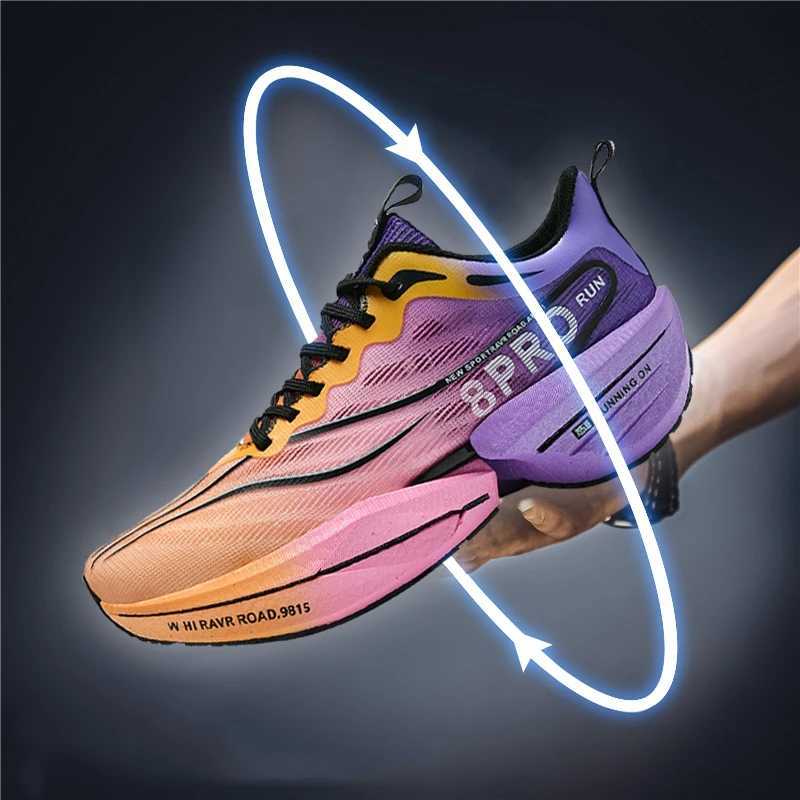 Marathon Men Sports Running Shoes Breathable CarbonPlate Women Comfortable Athletic Nonskid Training Tennis Sneakers Air Cushion Z250225