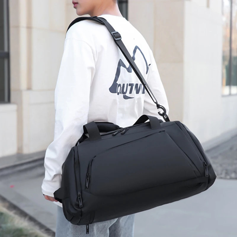Travel backpack for men duffle bag business travel bag waterproof hand carry multi-functional luggage bag 250214