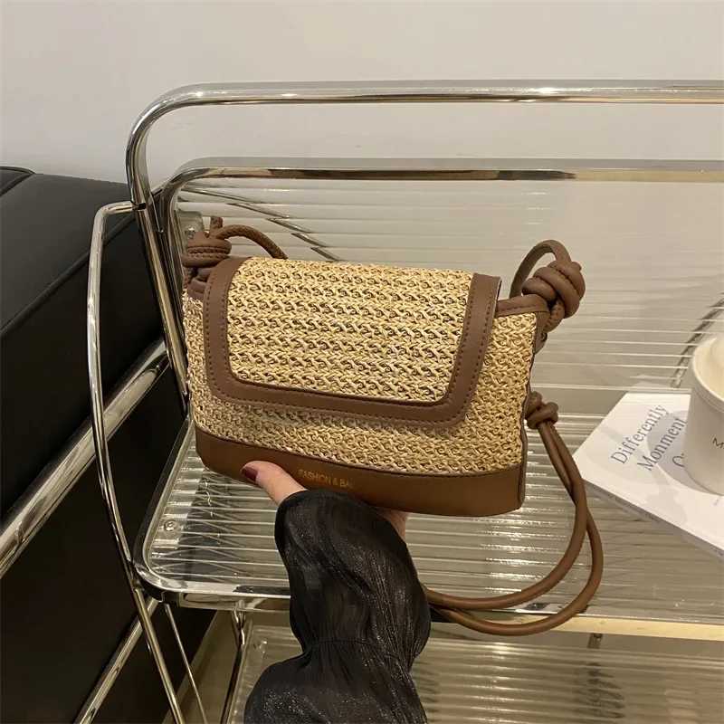 Straw small handbag womens fashion women shoulder messenger bag Z250219