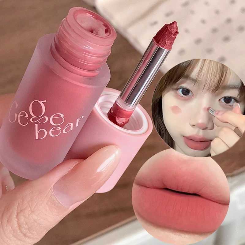 Multi function B brush makeup mud lines cheeks lipstick mud durable velvet matt monochrome cream redW250220