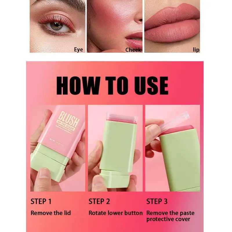 Makeup B Stick Waterproof Multi-purpose Facial Nourishing B Stick Cheek Natural Ber Cute Korean Makeup for WomenW250220