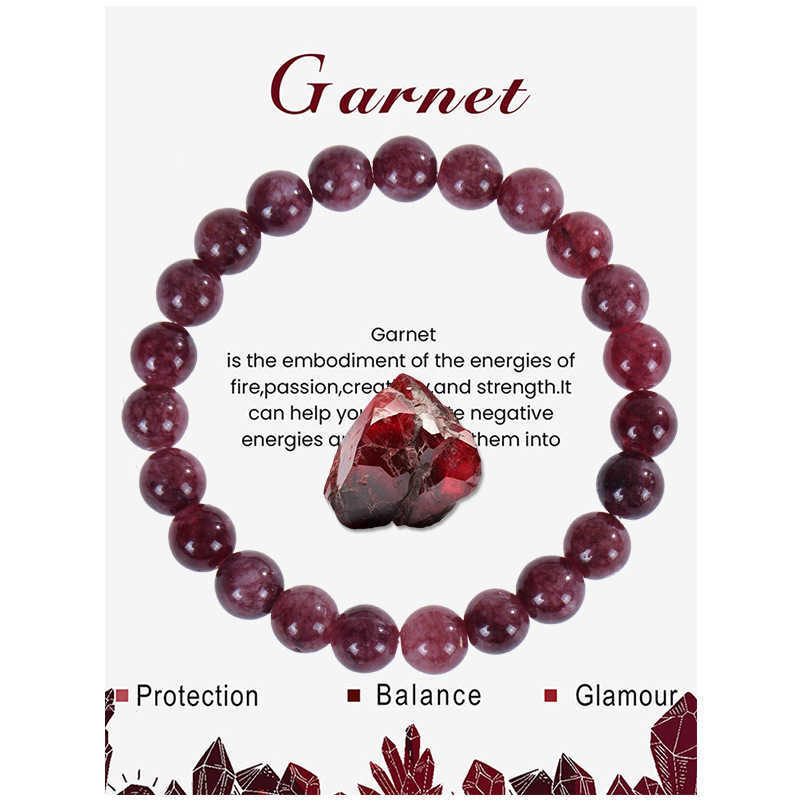 Charm Bracelets New Blue Apatite Amethyst Bracelet Handmade Natural Stone Agate Crystal Bead Card Bracelet Jewelry H25220 2 55AF