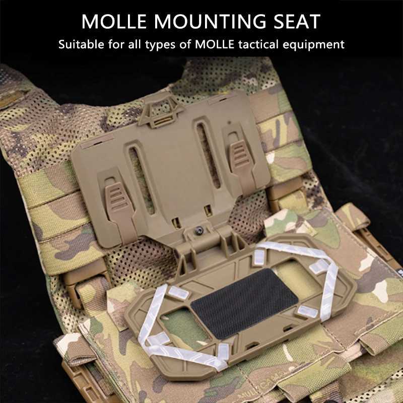 Multi-function mounted Tactical vest chest mounted universal chest mobile phone board carrier folding navigation board holderXJ250219