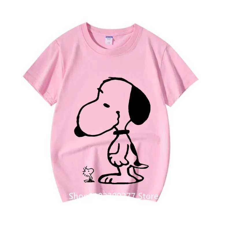 T-shirts New Boys and Girls T-shirt Childlike Summer O-neck T-shirt Cartoon Animation Comfortable Short Breathable Cotton T-shirt H250220