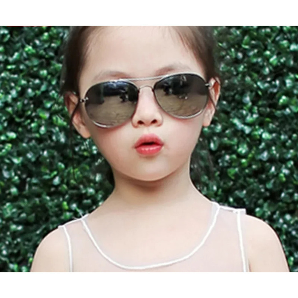 Ddmyshoesvip Classic Vintage Sunglasses Children Colorful Mirror Glasses Boys Girls Metal Frame Kids Cute Outdoor Eyeglasses