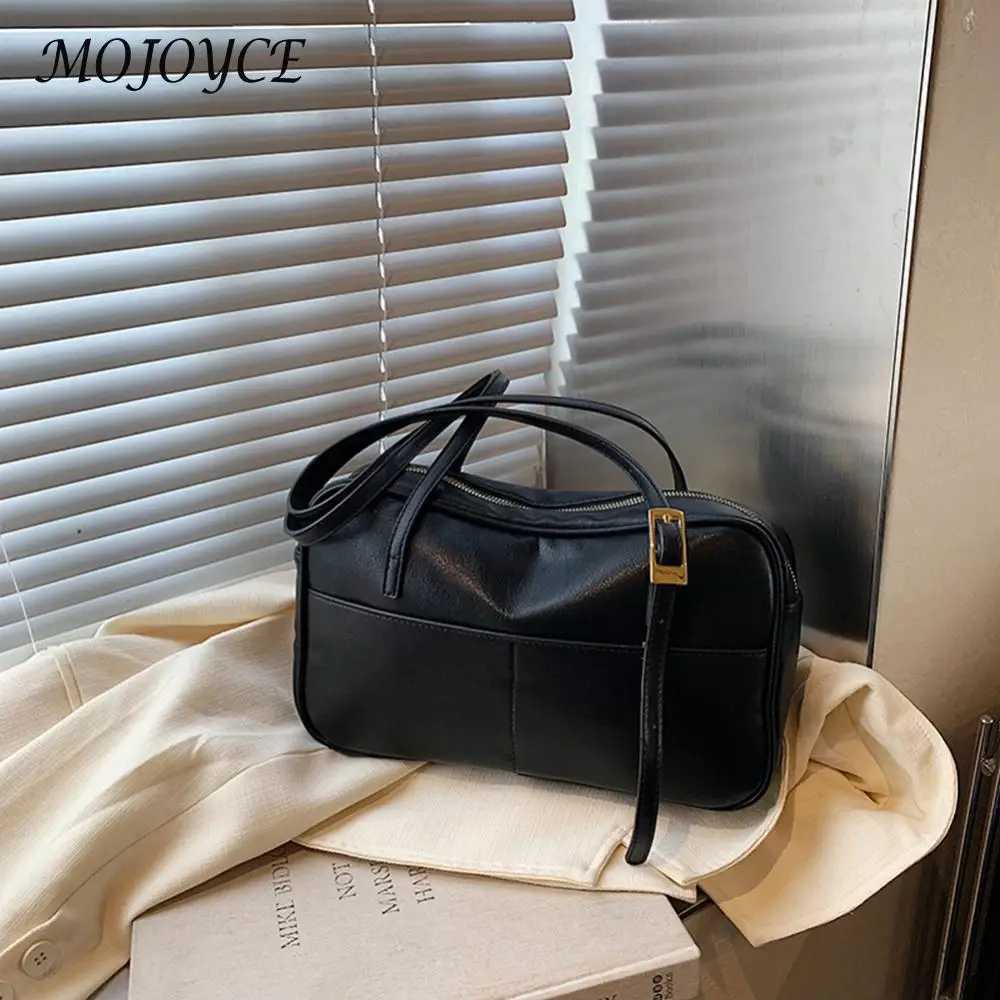 Fashionable Boston womens adjustable shoulder strap handbag made of PU leather perfect for work and travel Y250218