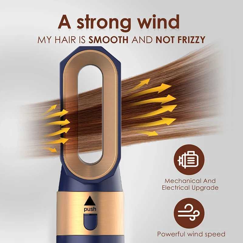 New 5-in-1 hair dryer hot comb set professional curling iron straightener styling tool for hair dryer Ho W250220