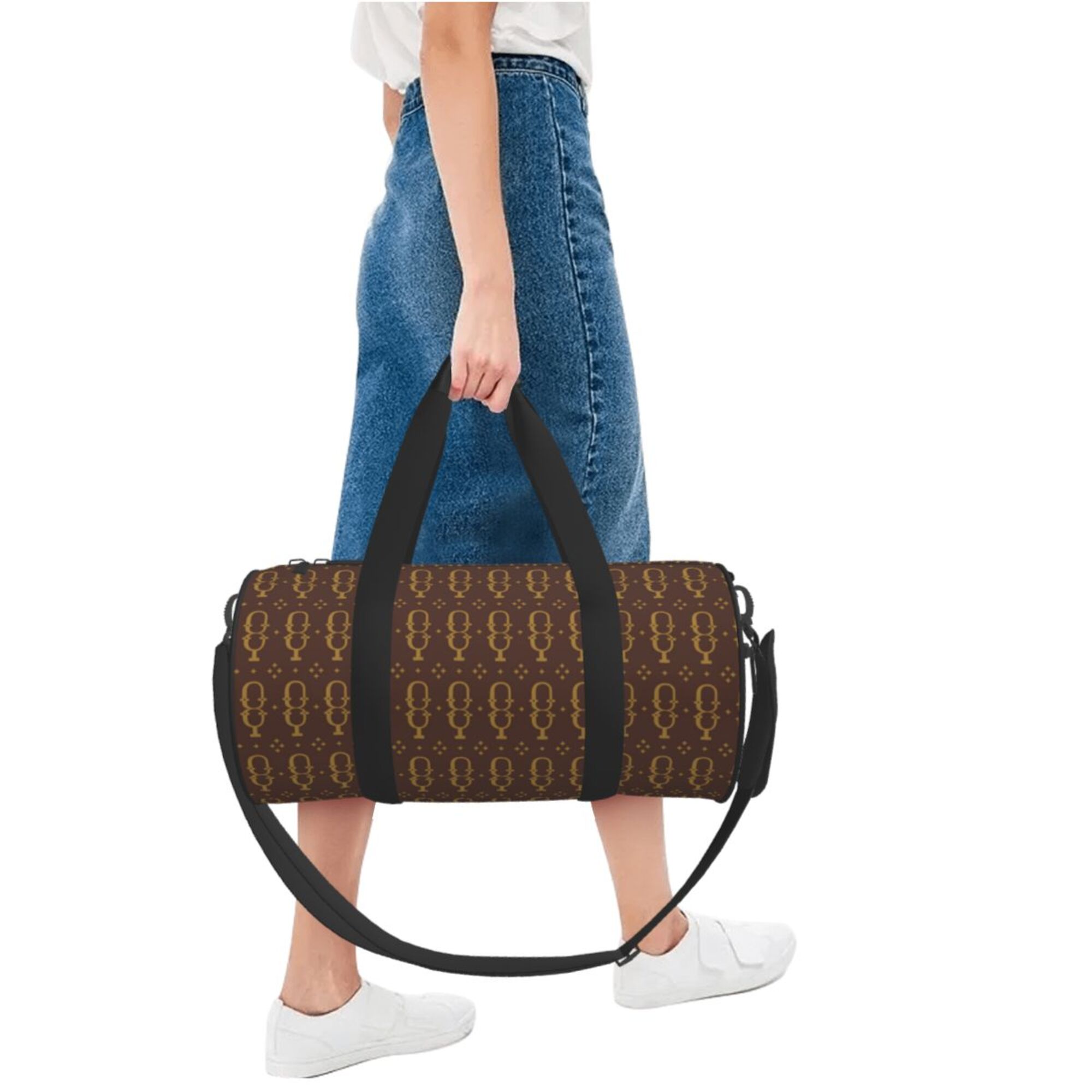NXY 5A rounded travel bag higher quality Duffel bag luggage Women Polyester Duffle Bags Handbags Fashion classic large capacity baggage travels bags 4