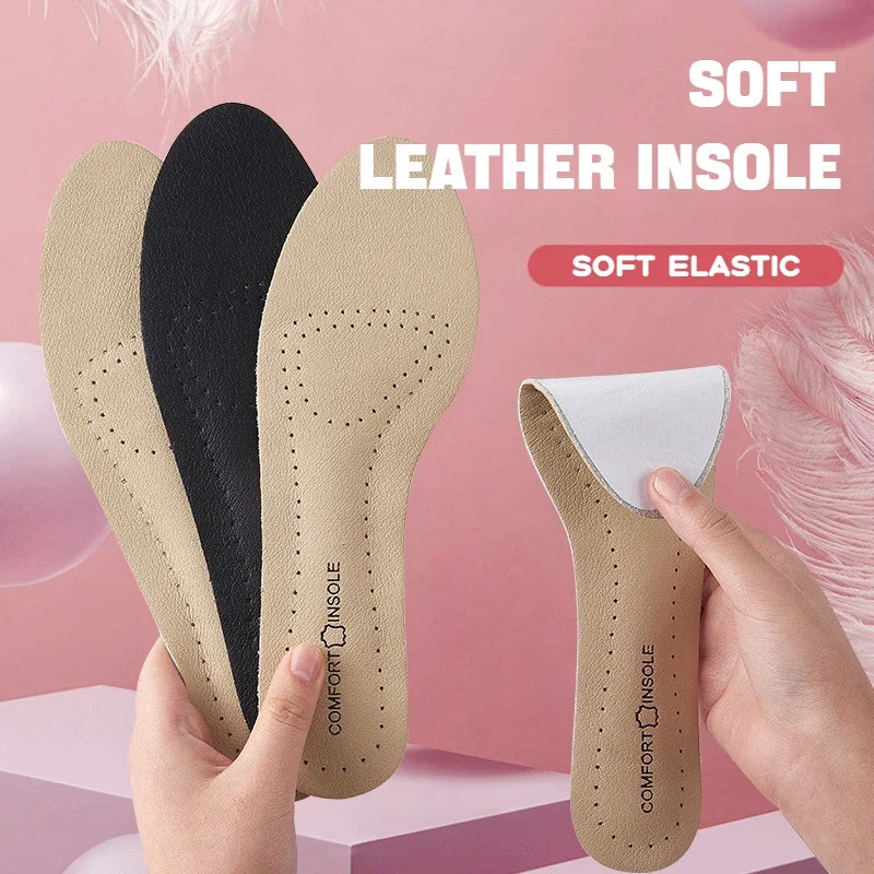 Leather Women Shoes Insoles Soft Nonslip Shoe Pads Comfort Arch Support Insole for Feet Plantar Fasciitis Relief Inserts 250219