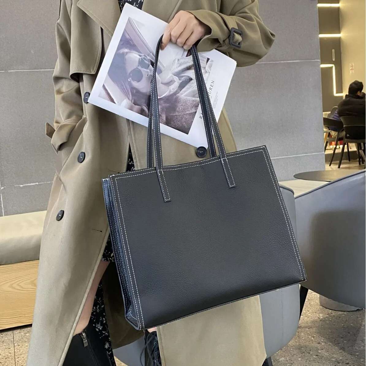 Large Capacity Tote Laptop Bag, Commuting Bag