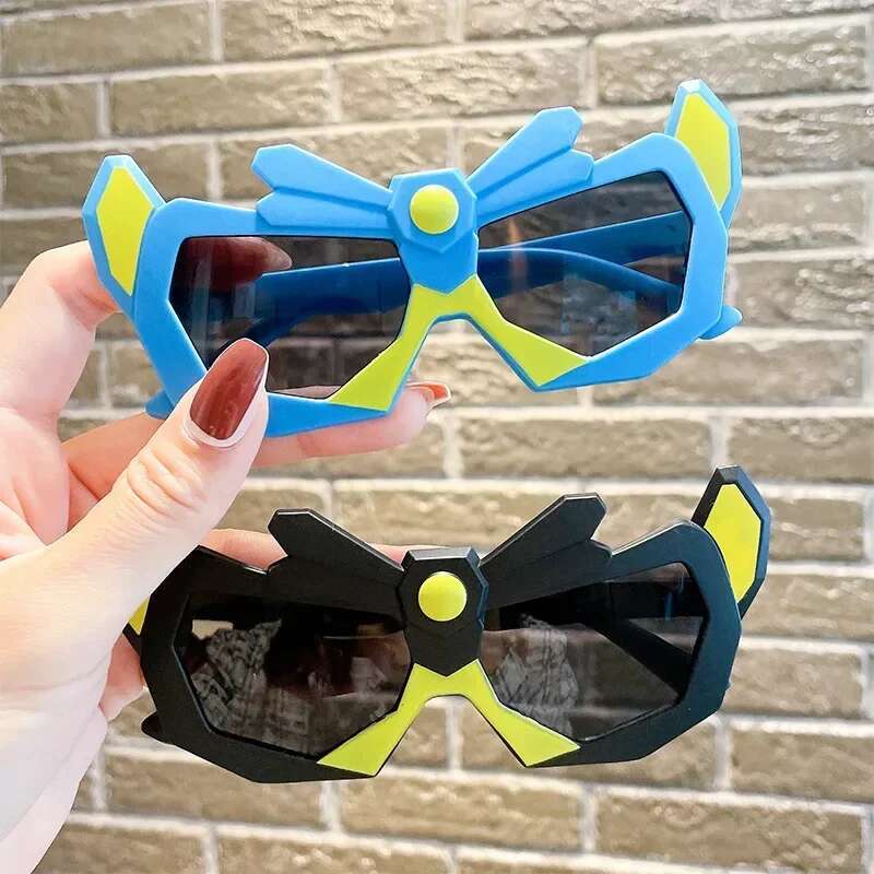 Ddmyshoesvip Children Cute Cartoon Personality Sunglassesstreet Shooting UV Boys Outdoor Sun Protection Glasses Kid Classic Eyewear