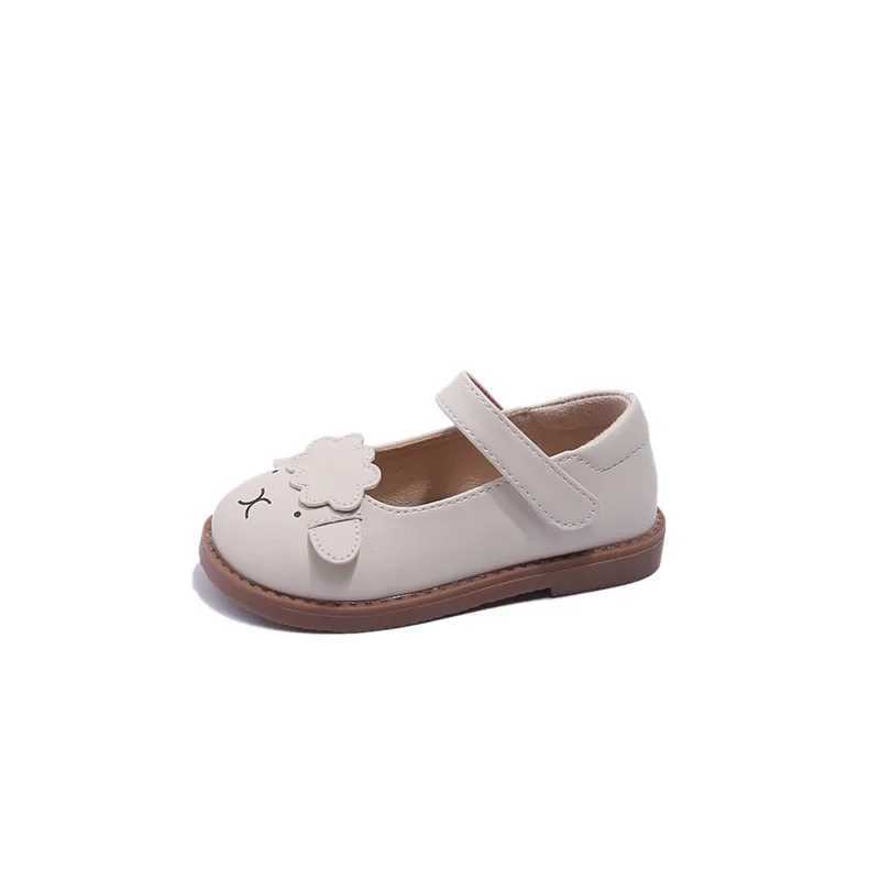 Girls princess shoes childrens sheep pattern PU leather shoes childrens soft soled comfortable Mary Jane school shoes G07174 X250220