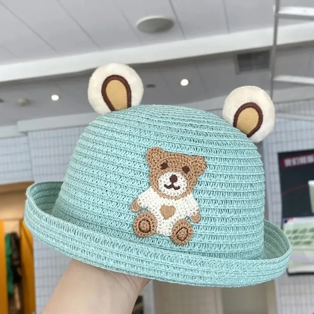 Childrens Fisherman Hat Kids Grass Hat Boys Girls Headgear Summer Breathable Sunshade Cap Cute Travel Headgear Sunscreen Products