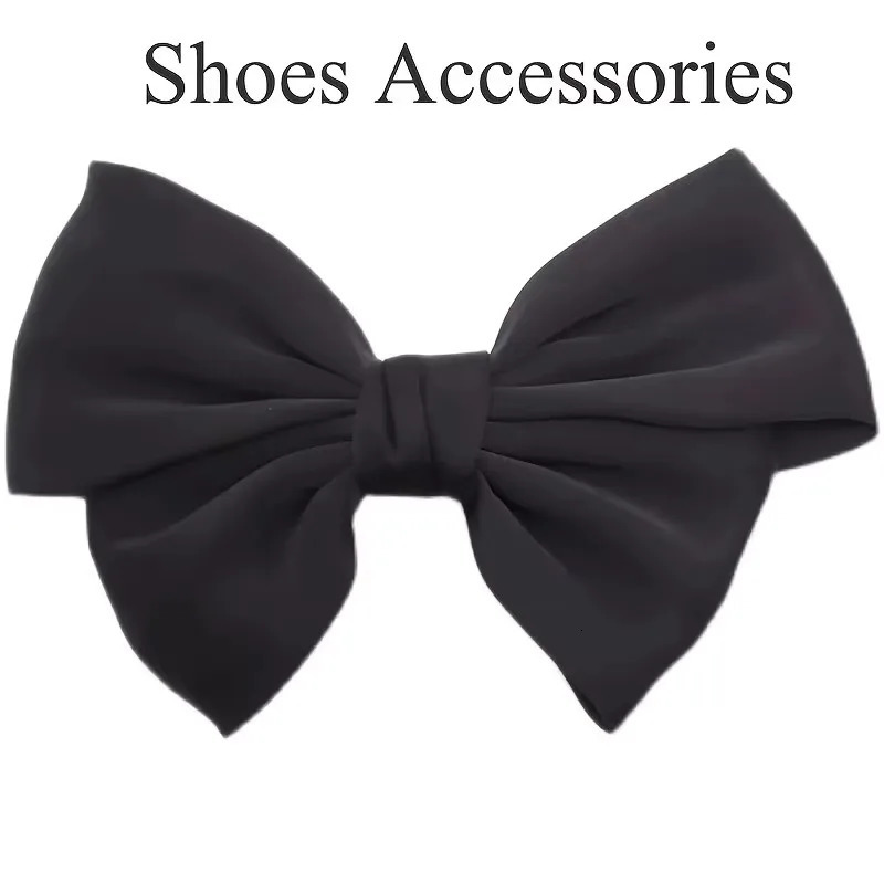 1PC Fashion Ribbon Bow Lady Shoe Clip For Women Boots High Heel Clips Decoration Charm Buckle Shoes Accessories 250219