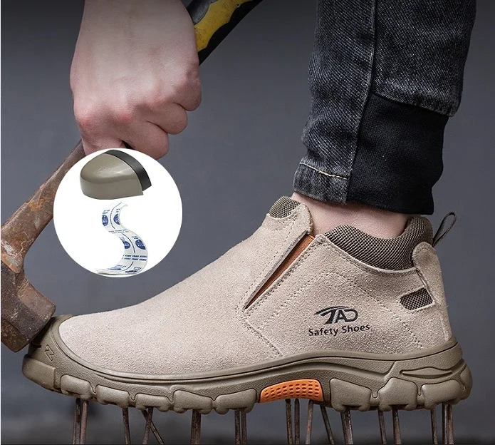 Low Cut Welding Safety Boots for Men Antismashing Construction Work Shoes Puncture Proof Indestructible 250219
