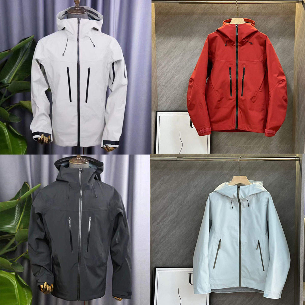 mens jacket designer coat women zipper windbreaker Jacke skiing waterproof veste homme hooded jackets and pants 3XL Plus Size outdoor hiking sport tops