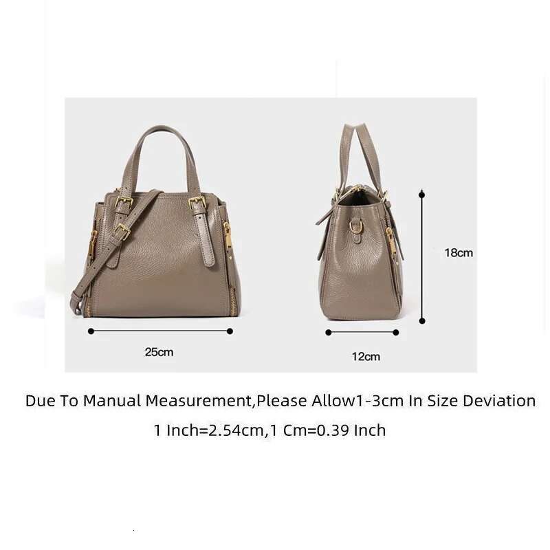 Soft Cowhide Handbag Women Winter New Genuine Leather Crossbody Fashion Shoulder Bag Classic Versatile Designer Purse