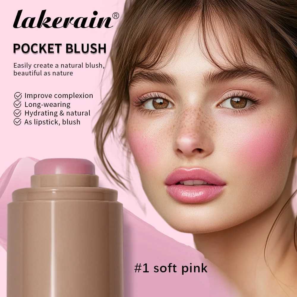 Lakerain 3in1 Cheek Lip Tinted Moisturized B Stick Waterproof Easy Color Rouge Silky Smooth Ber Cream Matte Contour MakeupW250220