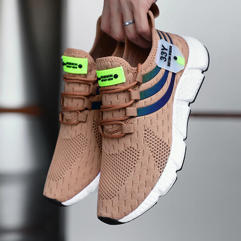 Men Casual Sneakers Summer Breathable Sport Shoes Lightweight Outdoor Mesh Running Athletic Jogging Tenis Walking 250219
