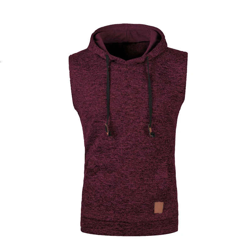 Autumn Winter Fashion Waistcoat Men Fleece Sweater Vest Male Casual Jumpers Sleeveless Knitwear Hooded Knit Vest Man Clothing 250219