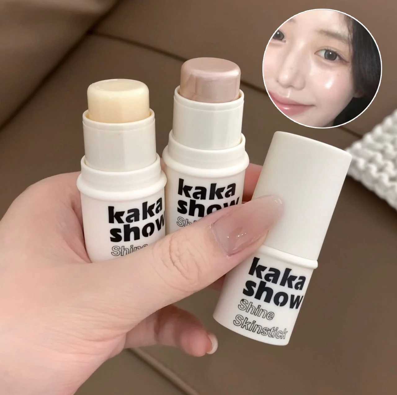Water Gloss B Stick Makeup Pink Orange Ber Cream Shimmer Highlighter Stick LongLasting Waterproof Lip Cheek Tint PigmentW250220