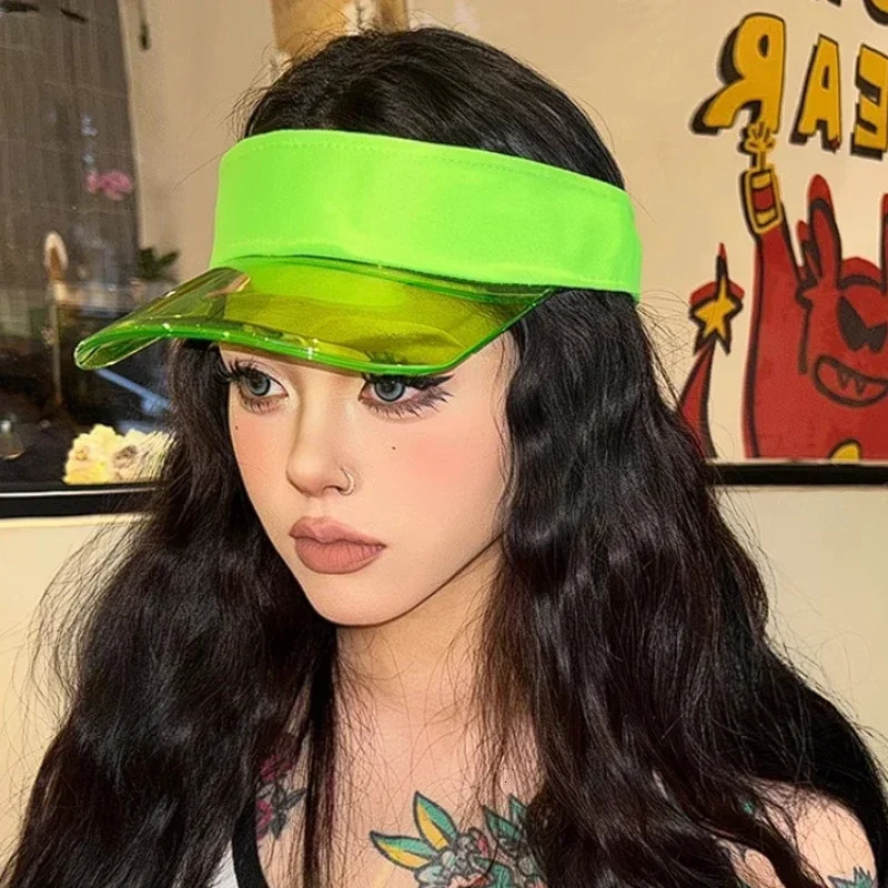 Sun Hats Neutral Golf Hat Sun Protection Soft PVC Outdoor Sports Tennis Running Beach Running Empty Top Sunshade Hat Green 2 Pack 250219