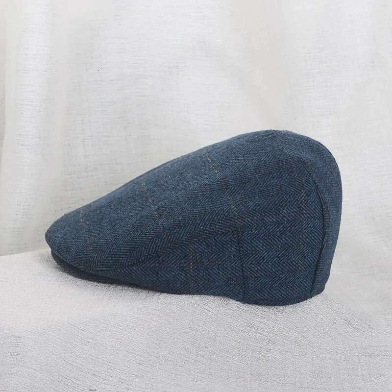 Ddmyshoesvip Autumn Winter Wool Hat For Baby Boys Girls Retro Infant Beret Hats Striped Newsboy Flat Cap Toddler Kids Accessories
