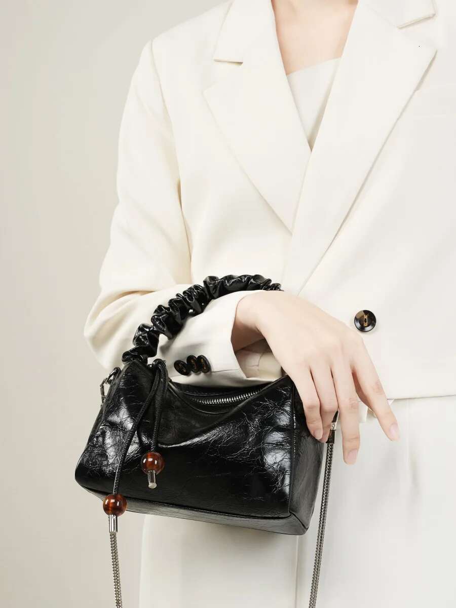 YANATARI Genuine Leather Woman Shoulder Handbags Ladies Crossbody Bags Designer Minimalism Chinese Style Bag