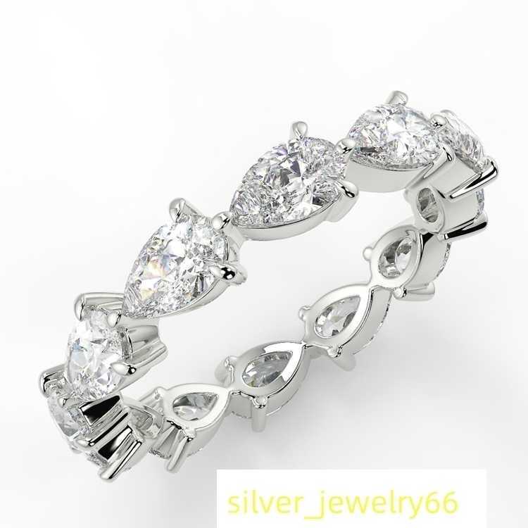 Pear Shape Moissanite Diamond 18K Solid Gold Gemstone Jewelry Rings Water Drop Ring Diamond Rings Women