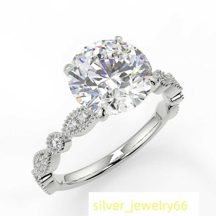 Moissanite 14K Gold Non Fade Wedding Rings Engagement Jewelry Wedding Rings for Ladies