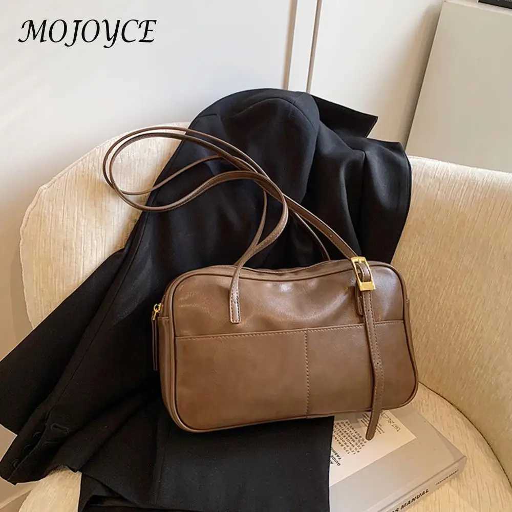 Fashionable Boston womens adjustable shoulder strap handbag made of PU leather perfect for work and travel Y250218
