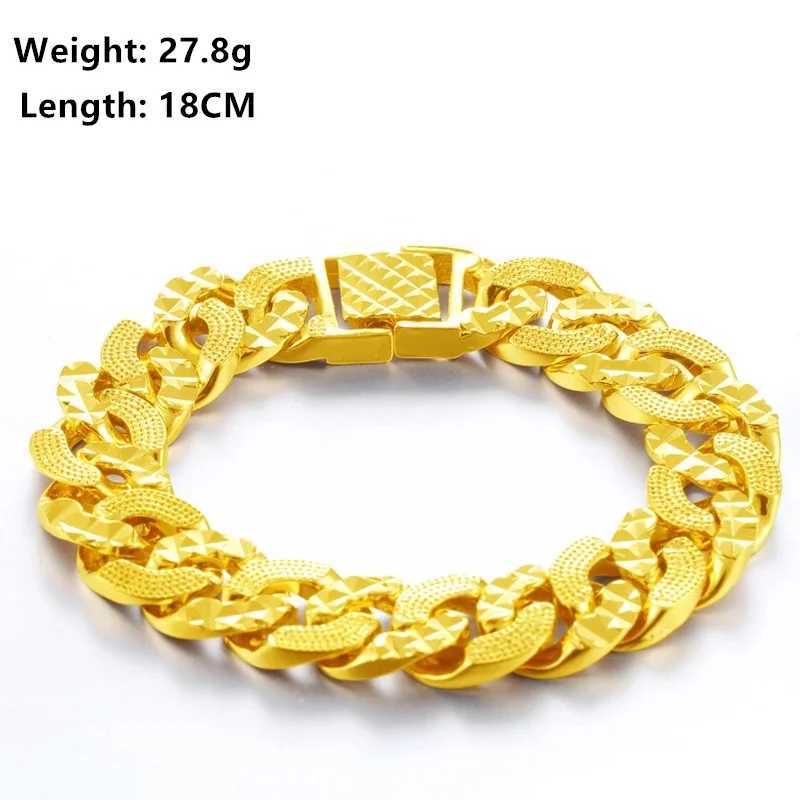 SAIYE Forever Not Fade 24K Gold Filled Jewelry Bracelets for Men Women Pulseira Feminina Bizuteria Joyas Wedding Fine BraceletsXJ250219