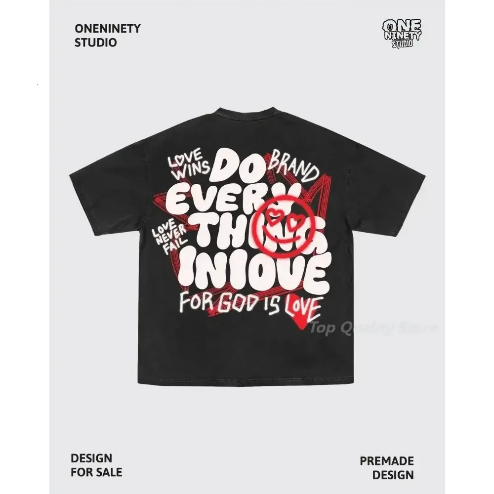 2023 Summer Harajuku Retro Print Oversized Graphic T Shirts Gothic Cotton Shirt Couples American Street Top Goth Clothes 250213